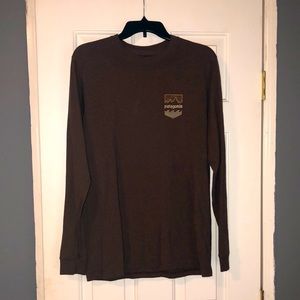 Patagonia long sleeve T-Shirt. Size Medium. Brown